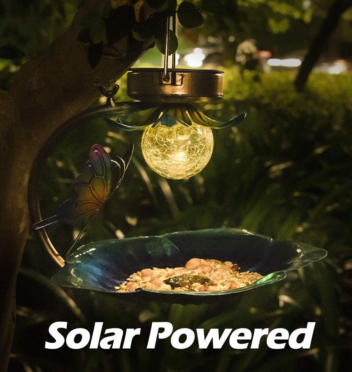 Solar Sparkle Sphere Bird Feeder