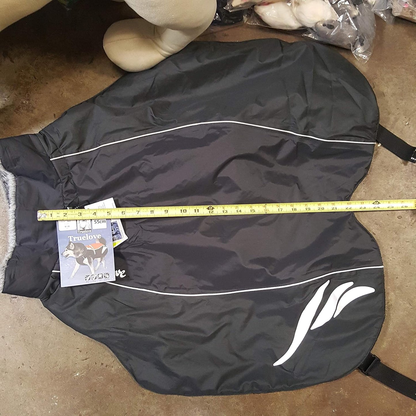 Mt. Tallac Winter Dog Coat - Technical Jacket Is Waterproof, Windproof, Reflective, Insulated with Thick Fleece Lining, and Easily Adjustable to Small or Deep Chested Dogs. (24" - 60Cm, Black)