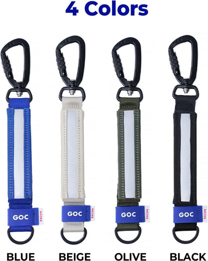 Short Bungee Dog Leash Extension for Large Medium Small Long Dogs, Shock Absorbing Dog Leash Extender, Tactical Dog Leash, Dogs Stress Reliever from Walking and Running - Blue