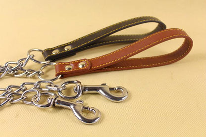 Durable Dog Leash With Anti-Bite Chain - Secure And Stylish Walks For Your Pup!
