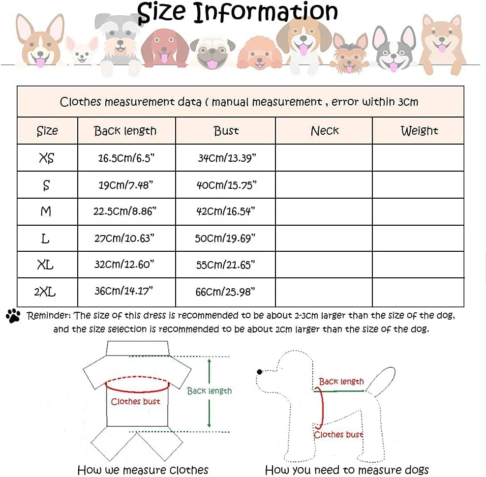 Puppy Clothes for Small Dogs Girl Boy Chiuahaha Outfits Dog Shirt Pet Cat Clothing Male Female Clothing Yorkie Set of 3 (XS)