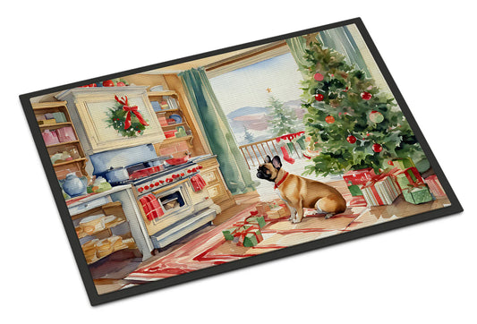 French Bulldog Christmas Cookies Doormat