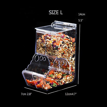 Hamster Feeder,Automatic Food Dispenser Plastic Bowl ,Suitable for Feeding Hamsters, Guinea Pigs, Pigeons, Parrots, Hedgehog,And Other Small Animals (400ML)