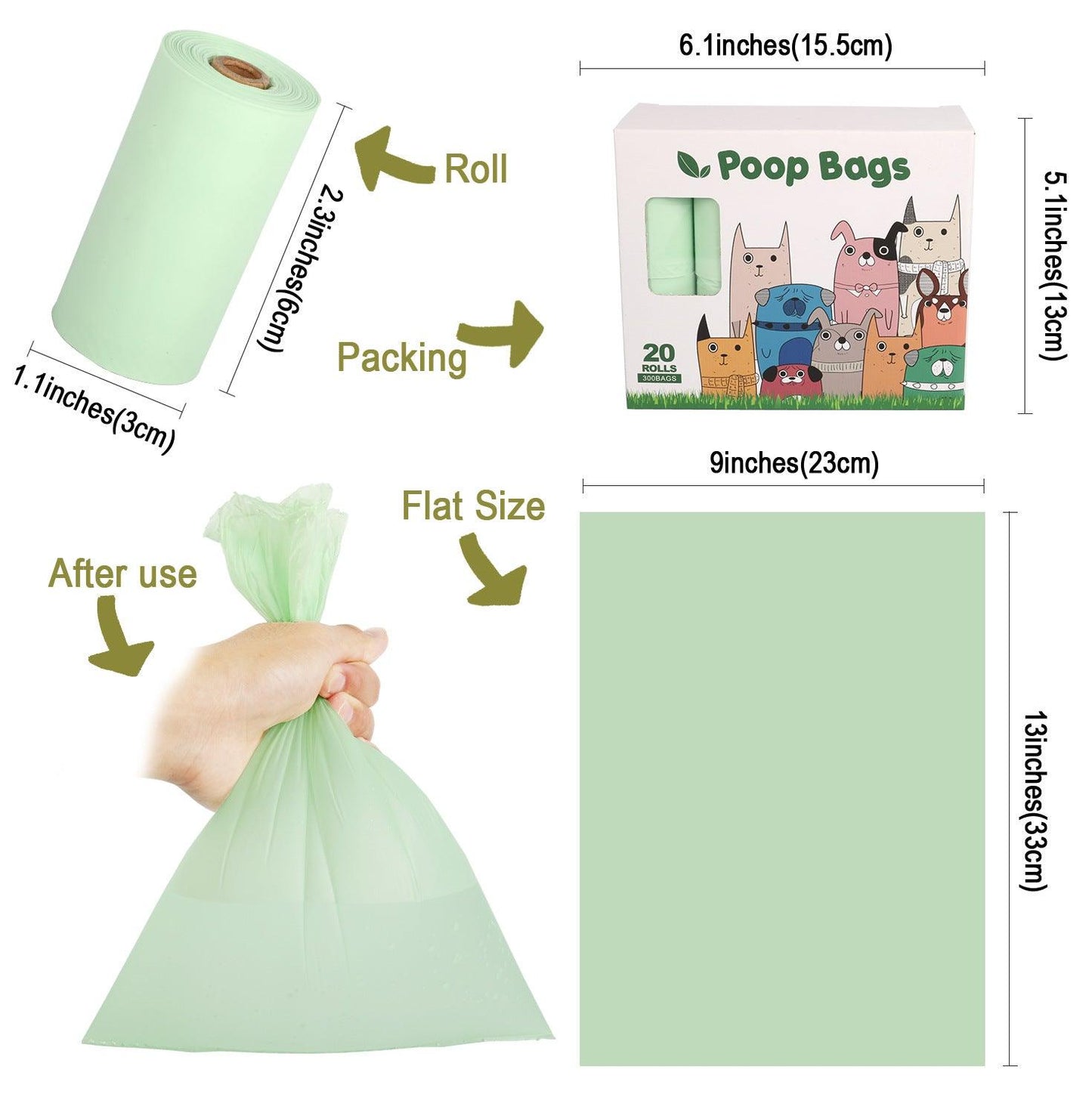 Eco-Friendly Biodegradable Dog Waste Bags
