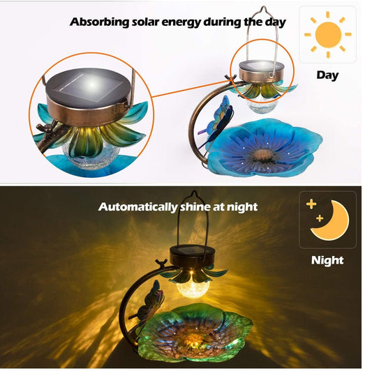 Solar Sparkle Sphere Bird Feeder