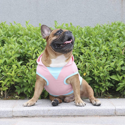 100% Breathable Cotton Dog Hoodies Clothes for English Bulldog Sweatshirts Sweaters French Frenchie Pug Medium Dogs - Pink, Xx-Large