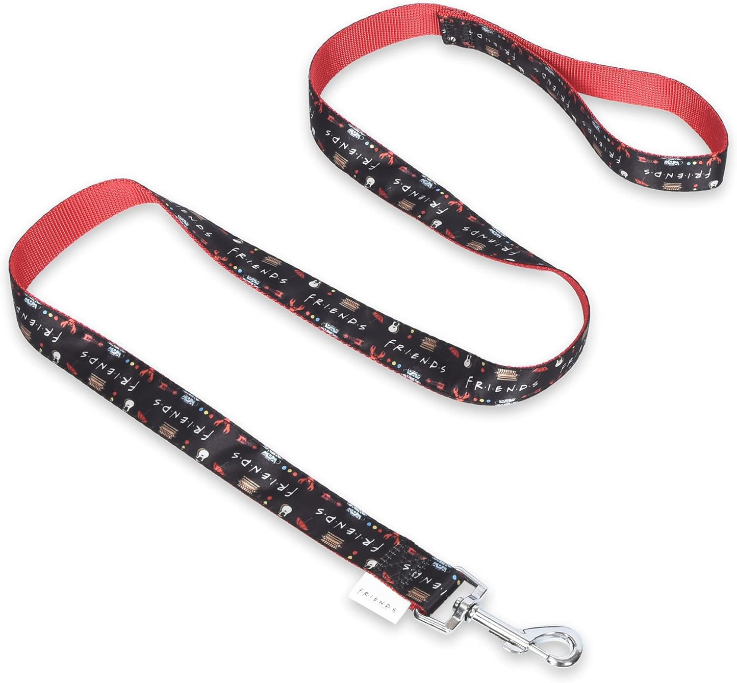 Friends TV Show Dog Leash - Iconic Graphics, 48 Inch, Easily Attaches to Collar or Harness