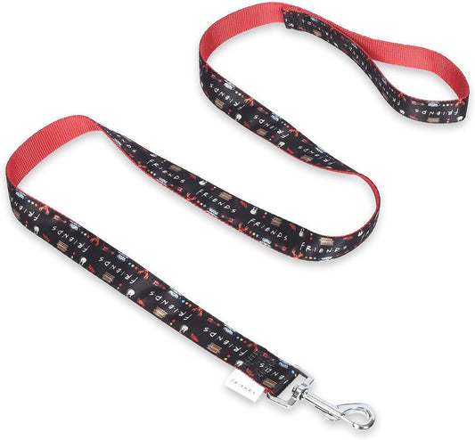 Friends TV Show Dog Leash - Iconic Graphics, 48 Inch, Easily Attaches to Collar or Harness