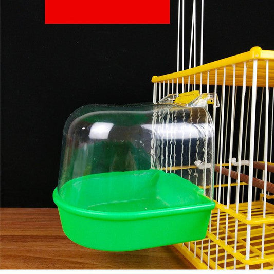 Indigo Tiger-Printed Bird Embroidery Appliance