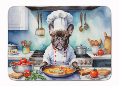 French Bulldog the Chef Memory Foam Kitchen Mat
