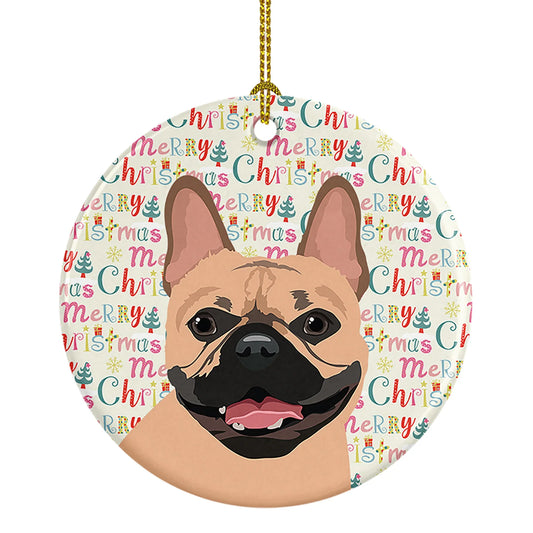 French Bulldog Fawn #2 Christmas Ceramic Ornament