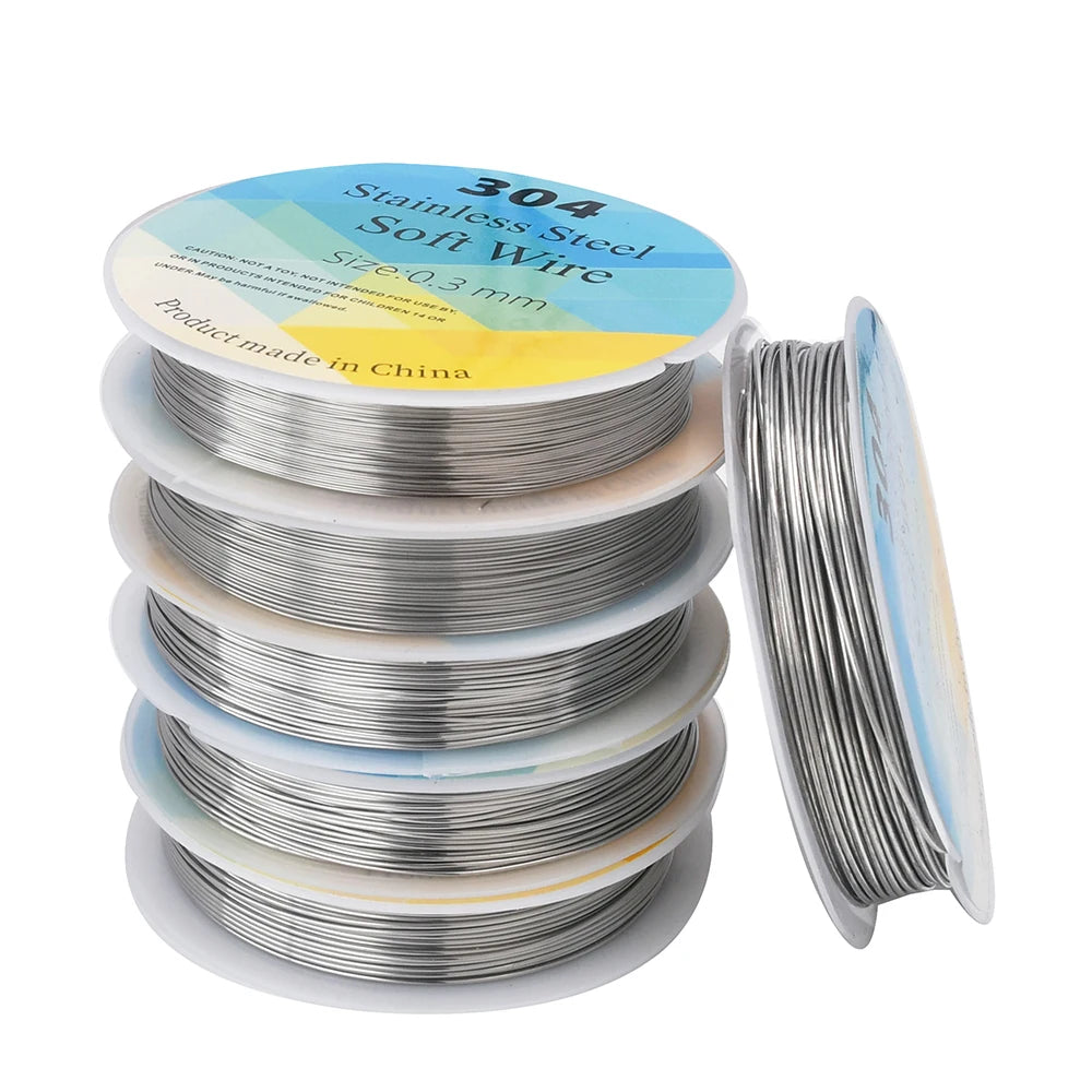 20,22,24,28 Gauge 304 Stainless Steel Wire Craft Bailing Wire Sculpting Wire for Jewelry Making