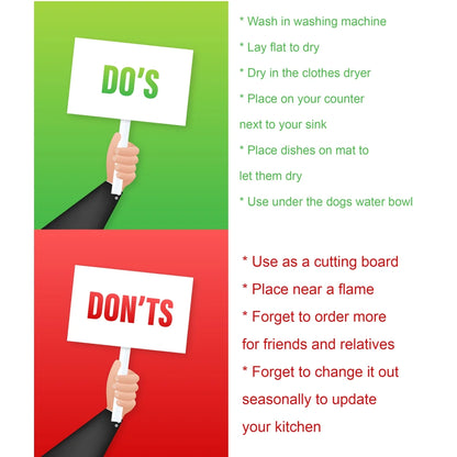 French Bulldog Poinsetta Wreath Dish Drying Mat