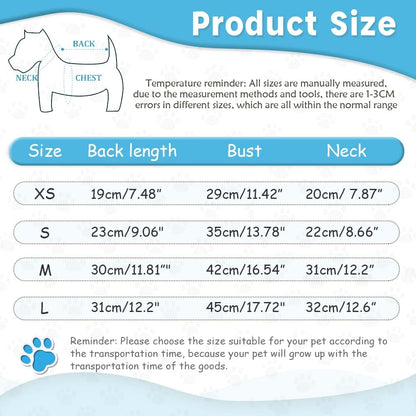 Extra Small Dog Clothes, Dog Clothes for Small Dogs Boy Girl Dog Tshirt for Small Dogs Boy Chihuahua Teacup Yorkie Clothes Puppy Outfits Tiny Dog Shirts (X-Small)