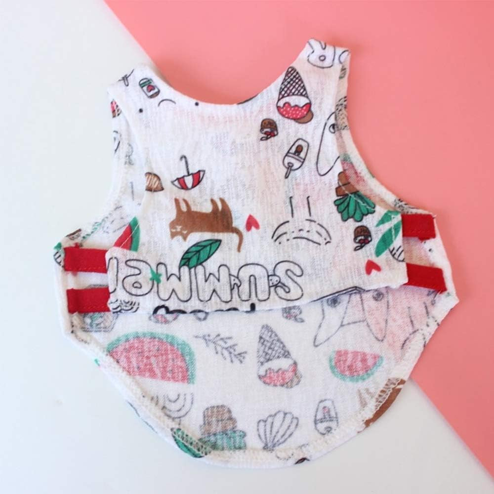 Puppy Clothes for Small Dogs Girl Boy Chiuahaha Outfits Dog Shirt Pet Cat Clothing Male Female Clothing Yorkie Set of 3 (XS)