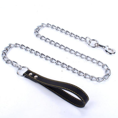 Durable Dog Leash With Anti-Bite Chain - Secure And Stylish Walks For Your Pup!