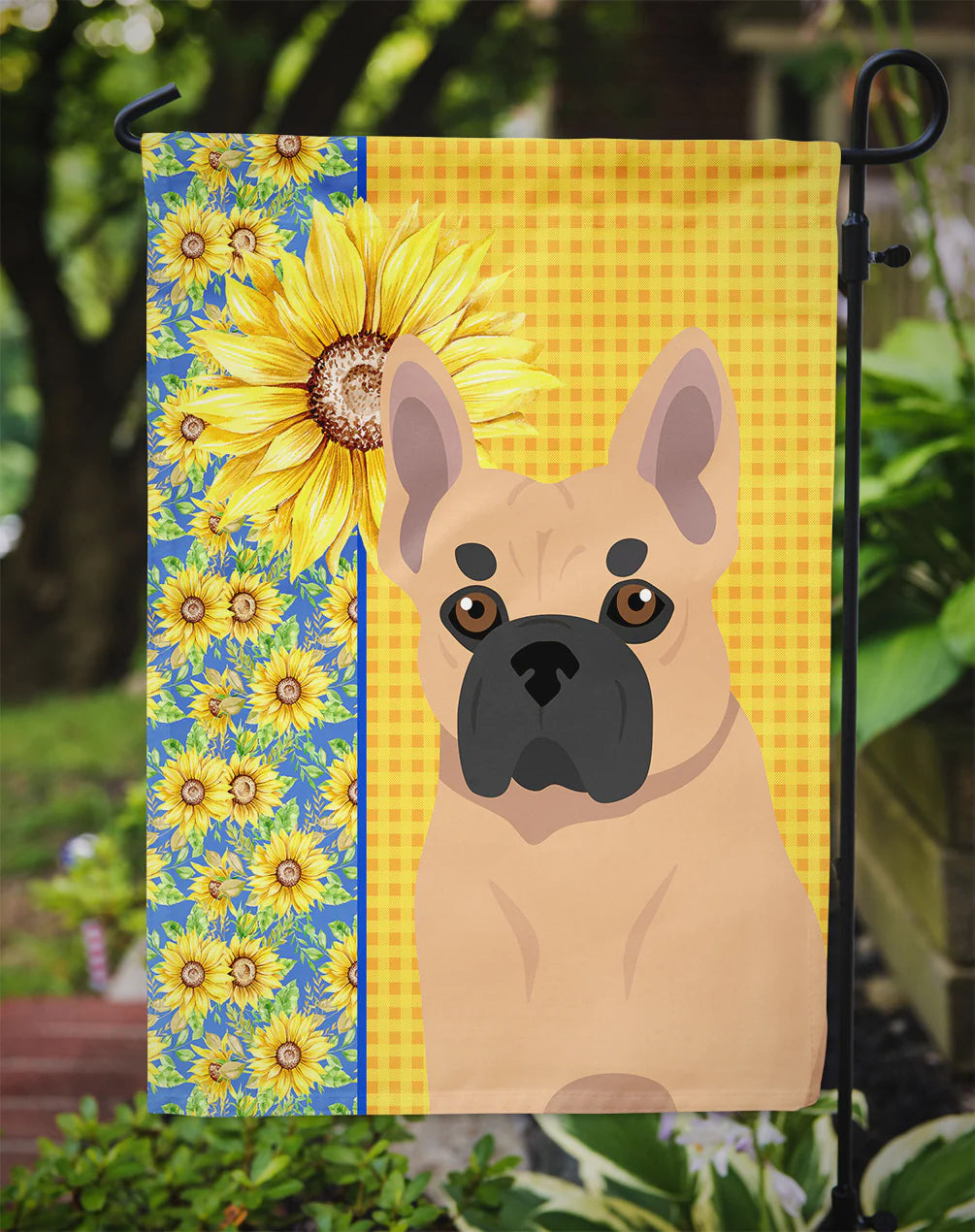 Summer Sunflowers Fawn French Bulldog Garden Flag