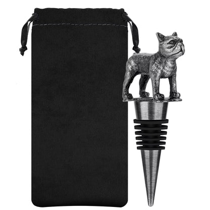 French Bulldog Wine Stopper Novel Pet Dog Wine Accessories Wine Gifts for Men Women French Bulldog Lovers Bottle Saver