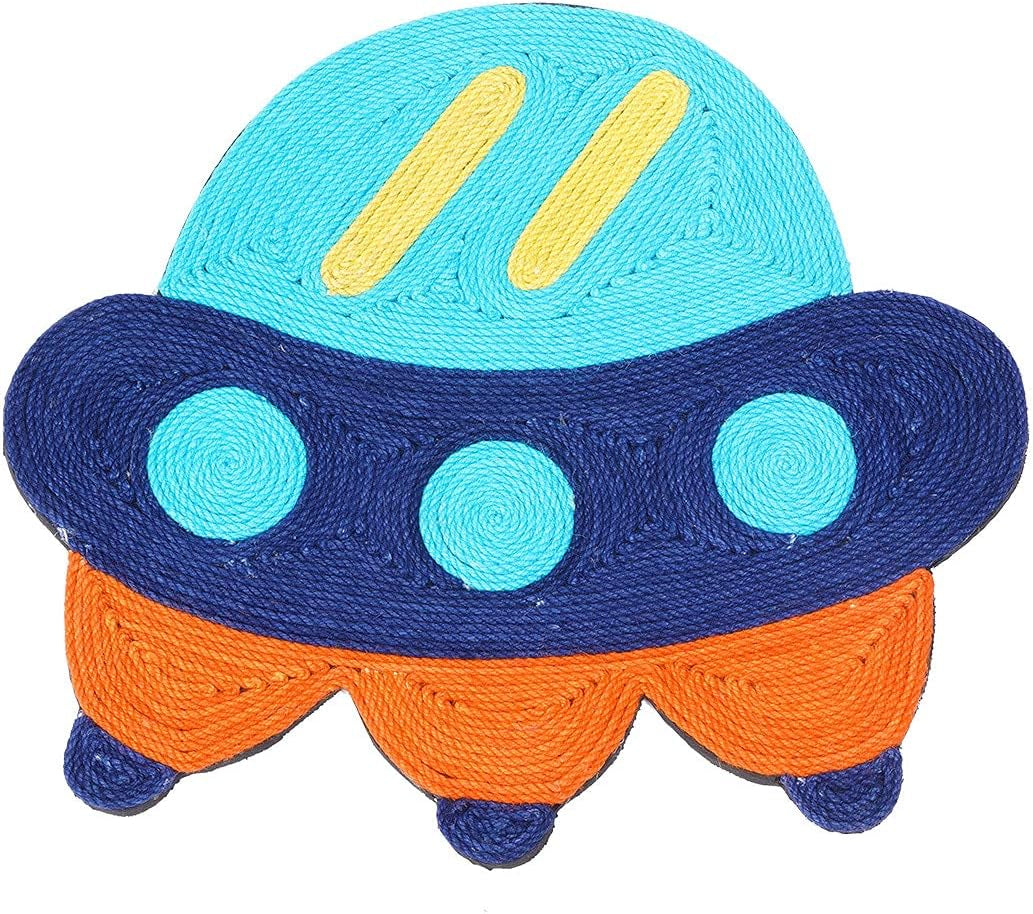 Cat Scratching Mat 15.7X15.7 Inch. Nature Jute Cat Scratcher Pad,Premium Design for Cats to Grind Claws, Relaxing and Release Nature Instinct.Protect Furniture Sofa Carpet