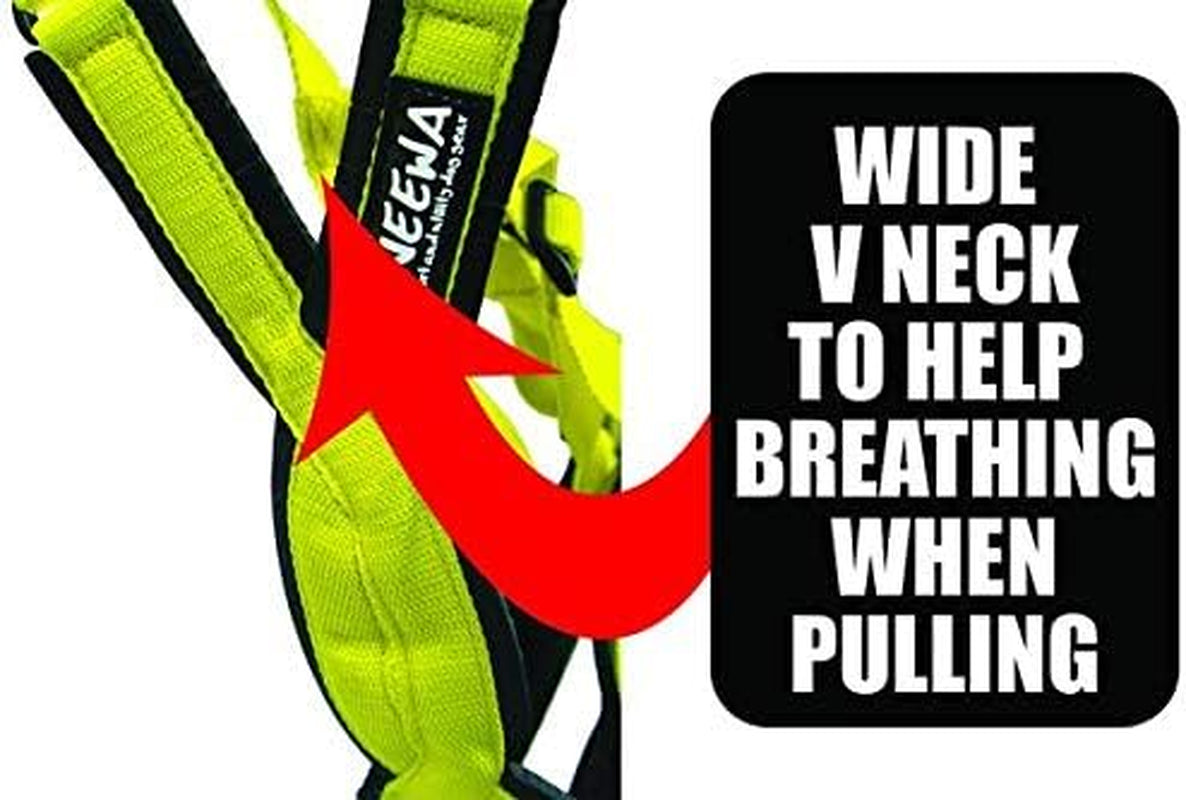 Adjustable Sled Pro Harness (Large, Pink), Dog Harness for Large Breeds, Giant Dogs, Sled Pulling