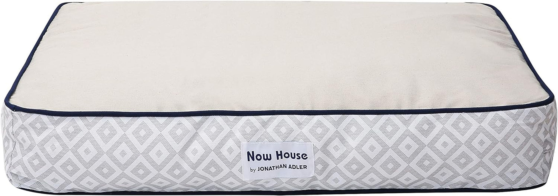 Now House by  Grey Diamond Cushion Dog Bed, Medium Washable for Pets