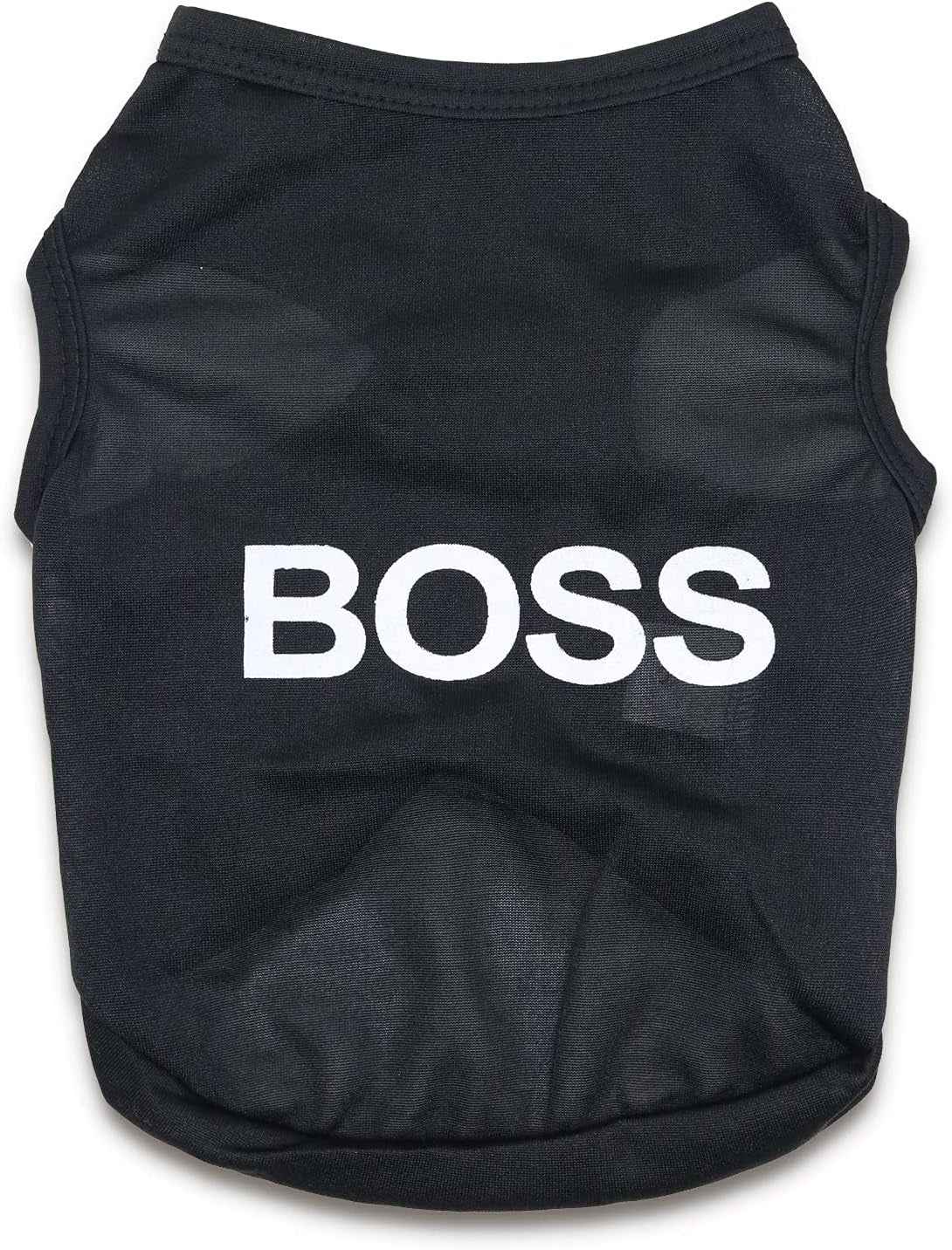 2 Packs Puppy Clothes for Small Dog Boy Summer Shirt for Chihuahua Yorkies Male Pet Outfits Cat Clothing Black Security Vest Funny Apparel, Medium