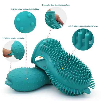 Portable Silicone Paw Cleaner and Scrubber for Large and Medium Breed Dogs - Muddy Paw Cleaning Cup