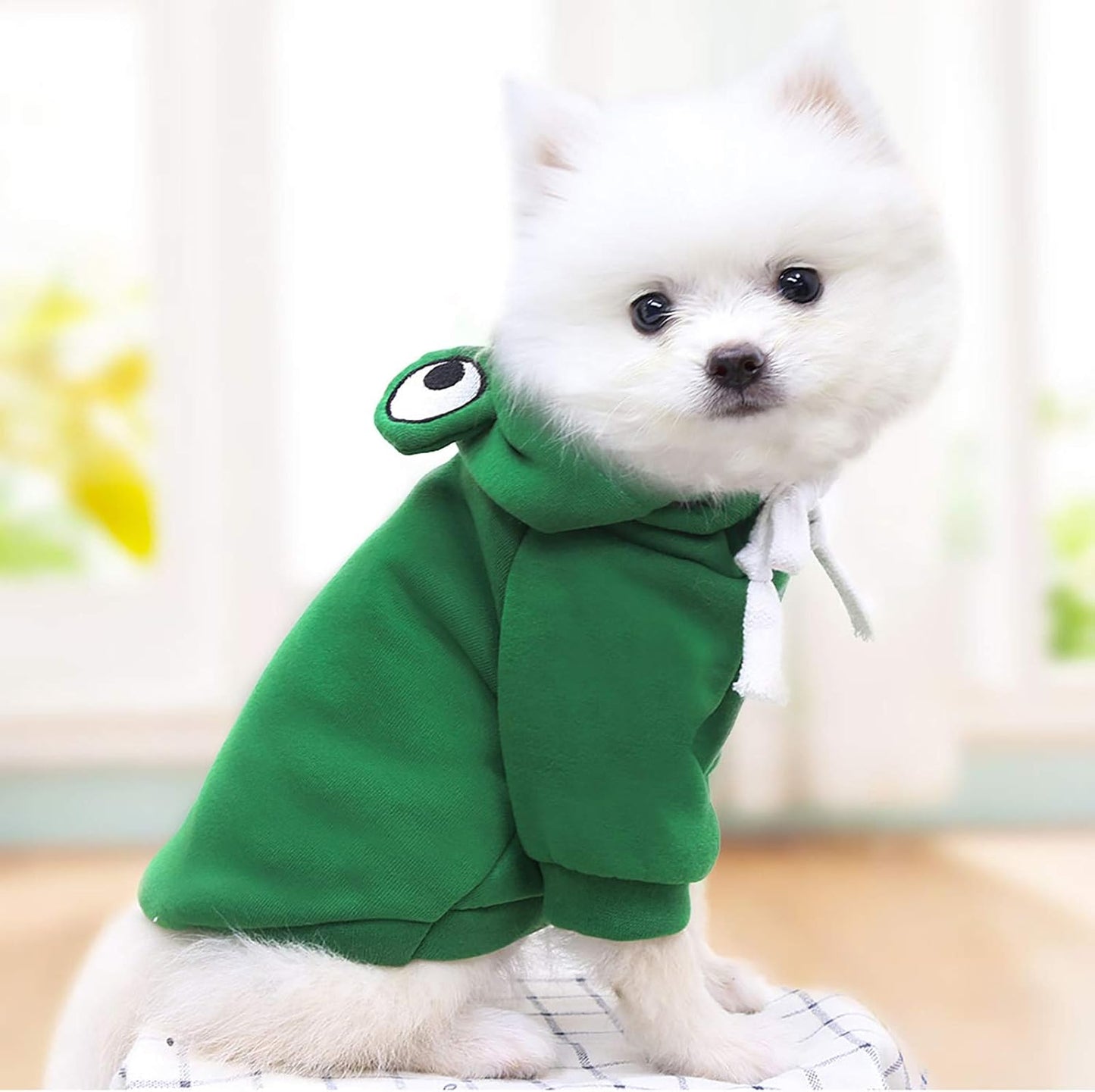 Dog Costumes,Hoodies Casual Pets Dog Clothes Warm Coat Jacket Clothing for Dogs Cosplay Pineapple Frog (Green,Xxl)