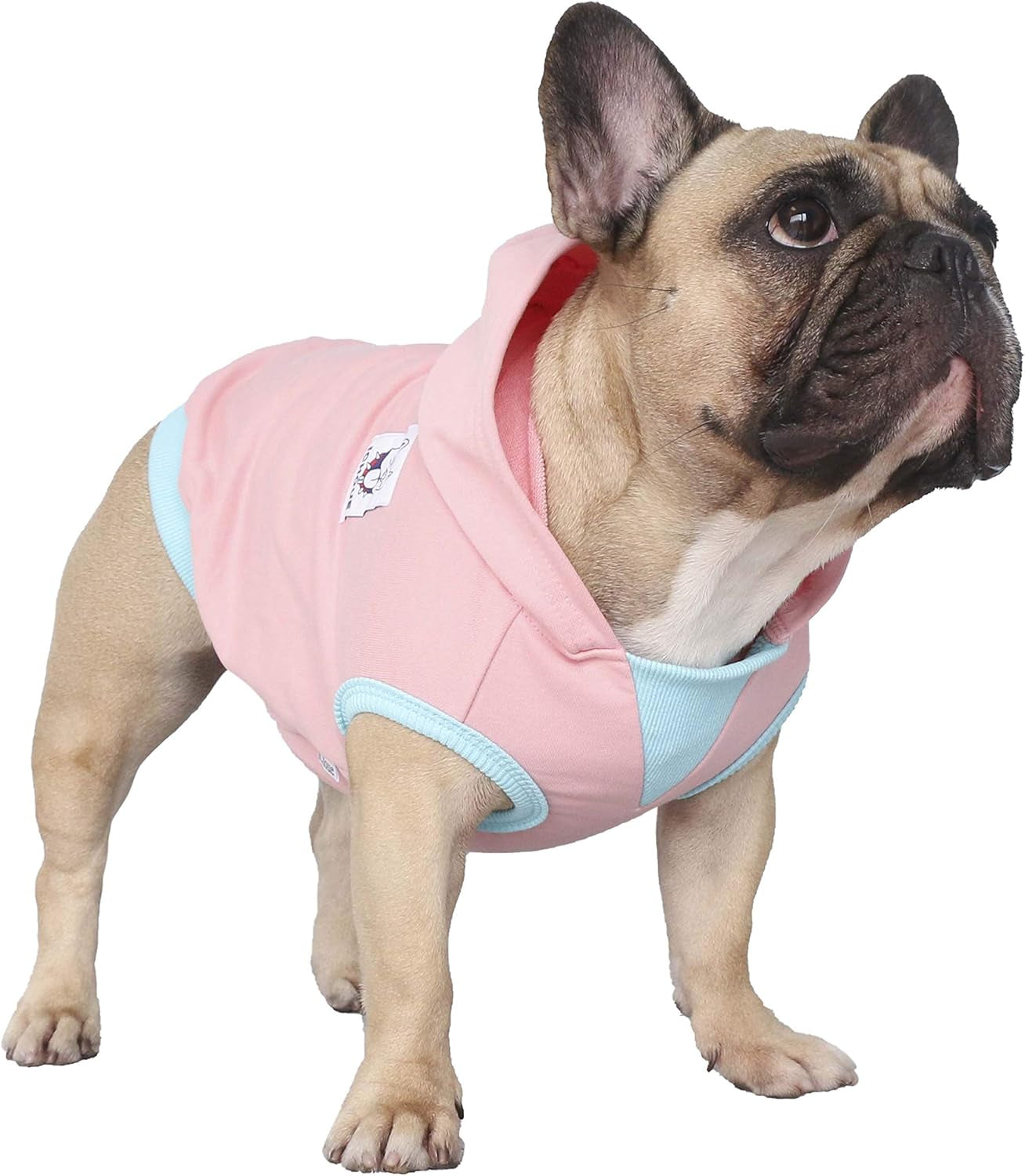 100% Breathable Cotton Dog Hoodies Clothes for English Bulldog Sweatshirts Sweaters French Frenchie Pug Medium Dogs - Pink, Xx-Large