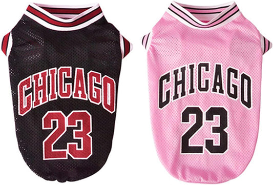 Dog Basketball Jersey Clothes Boy Girl Dog Pet Vest Clothes Puppy Shirt Apparel Cute Outfit Summer Fashion Cotton Dog Tshirt Female for Large Dogs, Medium & Small Chihuahua,Yorkies