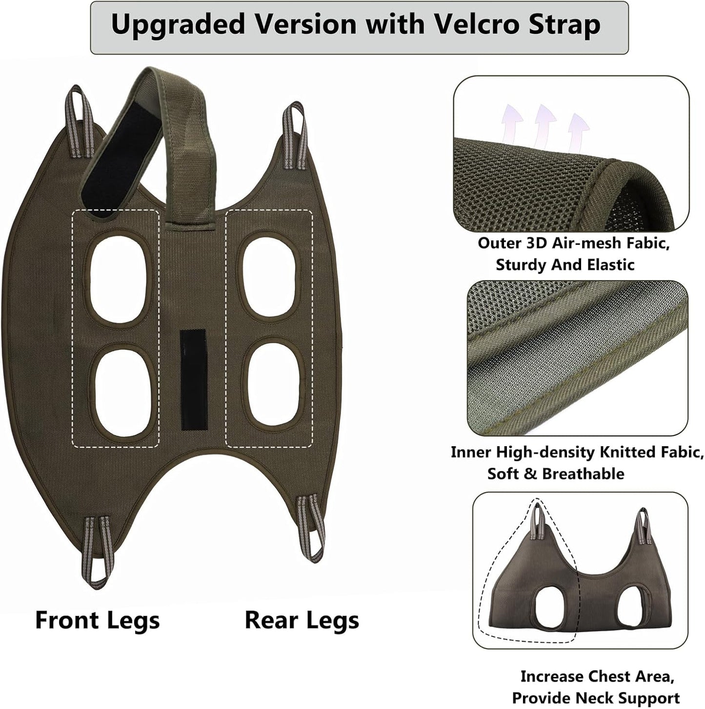 Dog Grooming Hammock Supplies Kit for Small Dogs - Size S, Hanging Harness for Nail Trimming Pet Grooming Table Shower & Bath Accessories