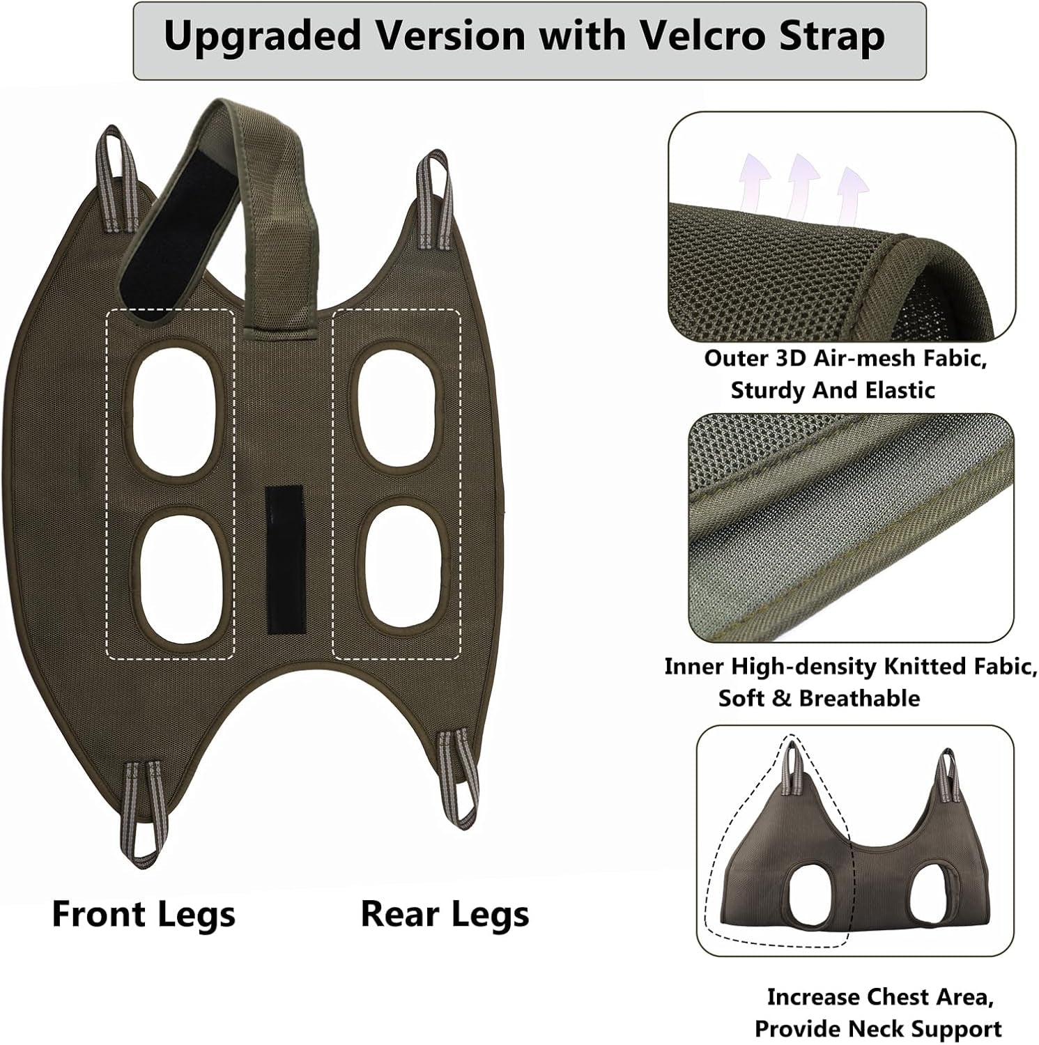 Dog Grooming Hammock Supplies Kit for Small Dogs - Size S, Hanging Harness for Nail Trimming Pet Grooming Table Shower & Bath Accessories