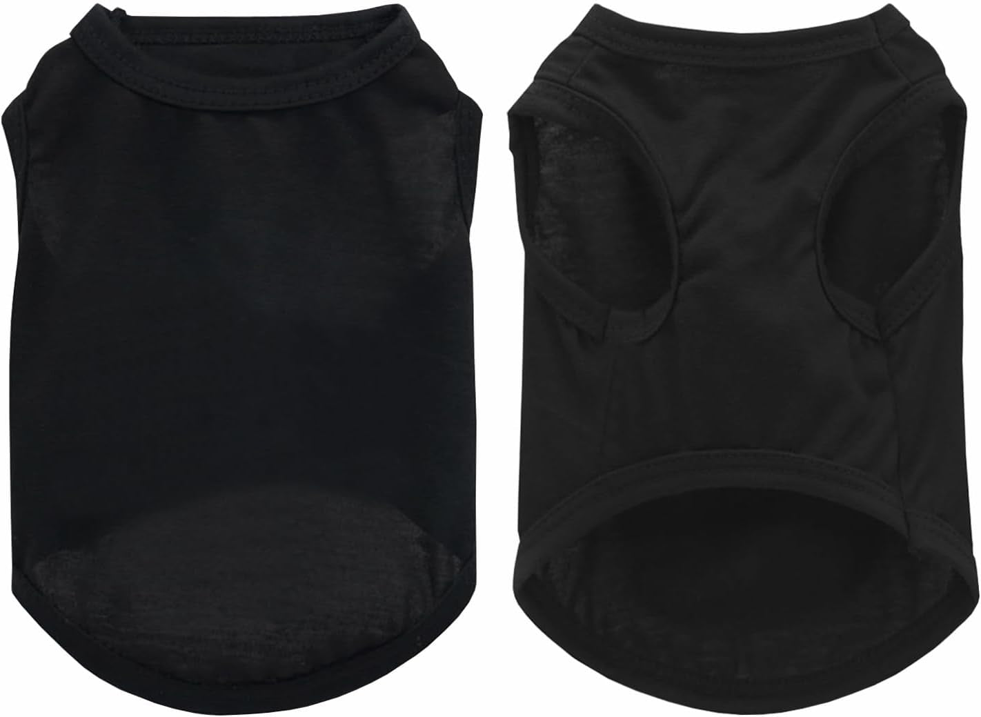 2 Packs Dog Shirts Blank Clothes Plain Dog Shirt for Small Dog Cotton Pet Clothes Apparel Fit for Small Extra Small Medium Dog Cat (X-Small)