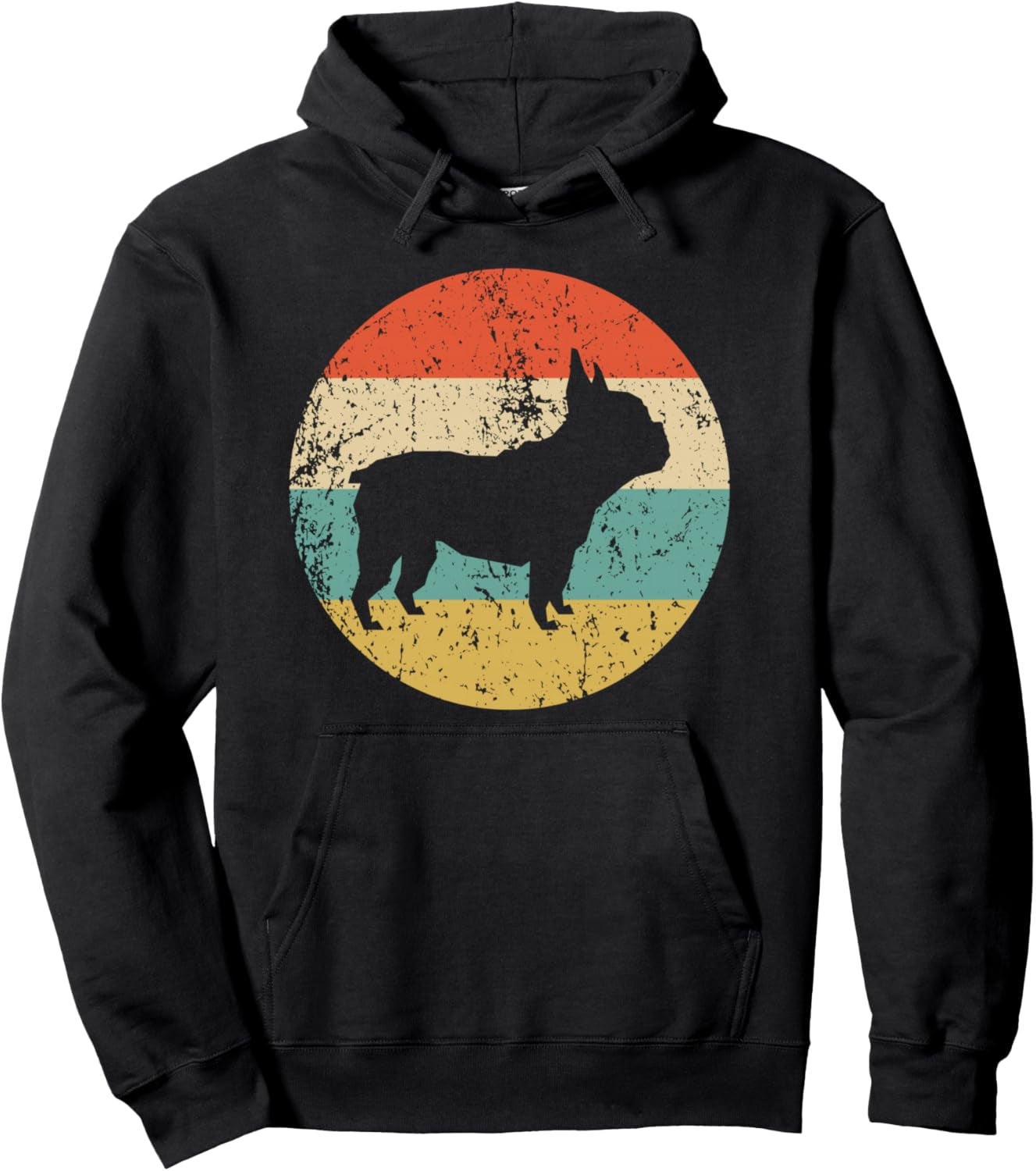 French Bulldog Retro French Bulldog Dog Pullover Hoodie