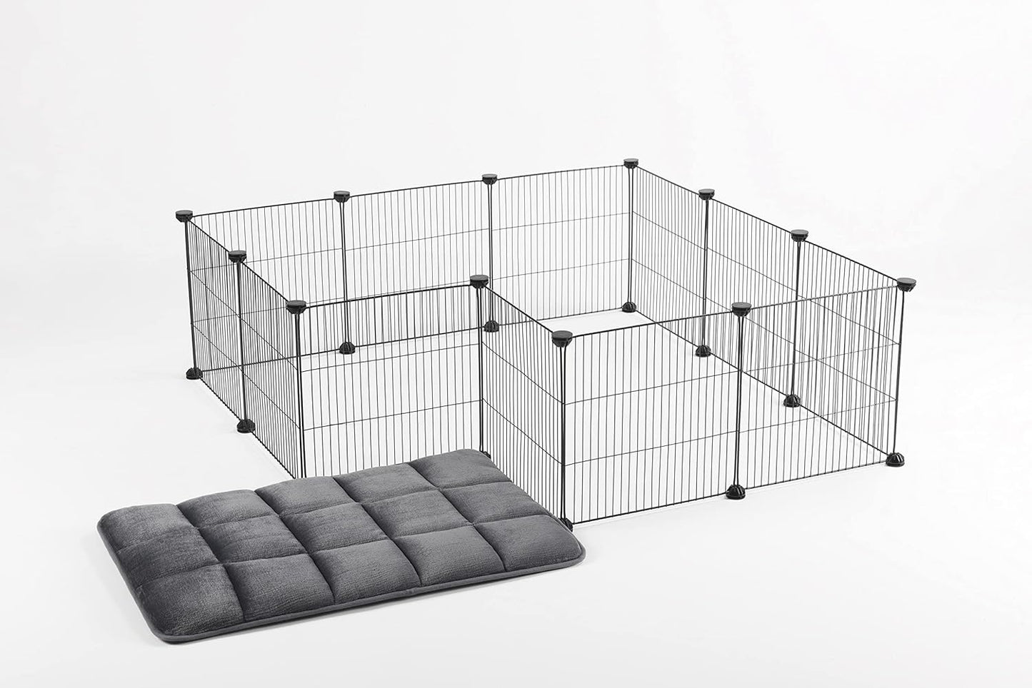 Guinea Pig Cages Small Animal Playpen, Small Animal Cage for Indoor Outdoor Use, Portable Metal Wire Yard Fence for Guinea Pigs, Bunny, Turtle, Hamster, 12 Panels(13.8X13.8)