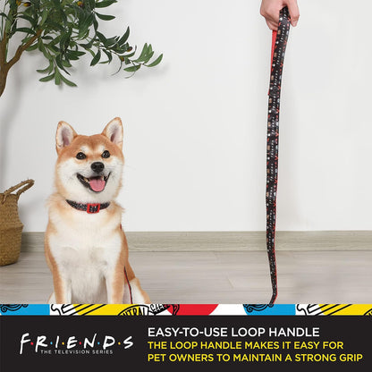 Friends TV Show Dog Leash - Iconic Graphics, 48 Inch, Easily Attaches to Collar or Harness