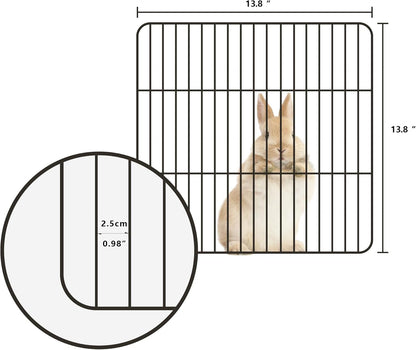 Guinea Pig Cages Small Animal Playpen, Small Animal Cage for Indoor Outdoor Use, Portable Metal Wire Yard Fence for Guinea Pigs, Bunny, Turtle, Hamster, 12 Panels(13.8X13.8)