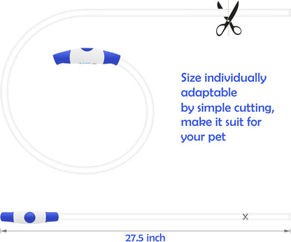 Light up Dog Collar,  USB Rechargeable Flash Dog Necklace Light, Pet Safety Collar Makes Your Beloved Dogs Be Seen at Night for Small Medium Large Dogs(Blue)