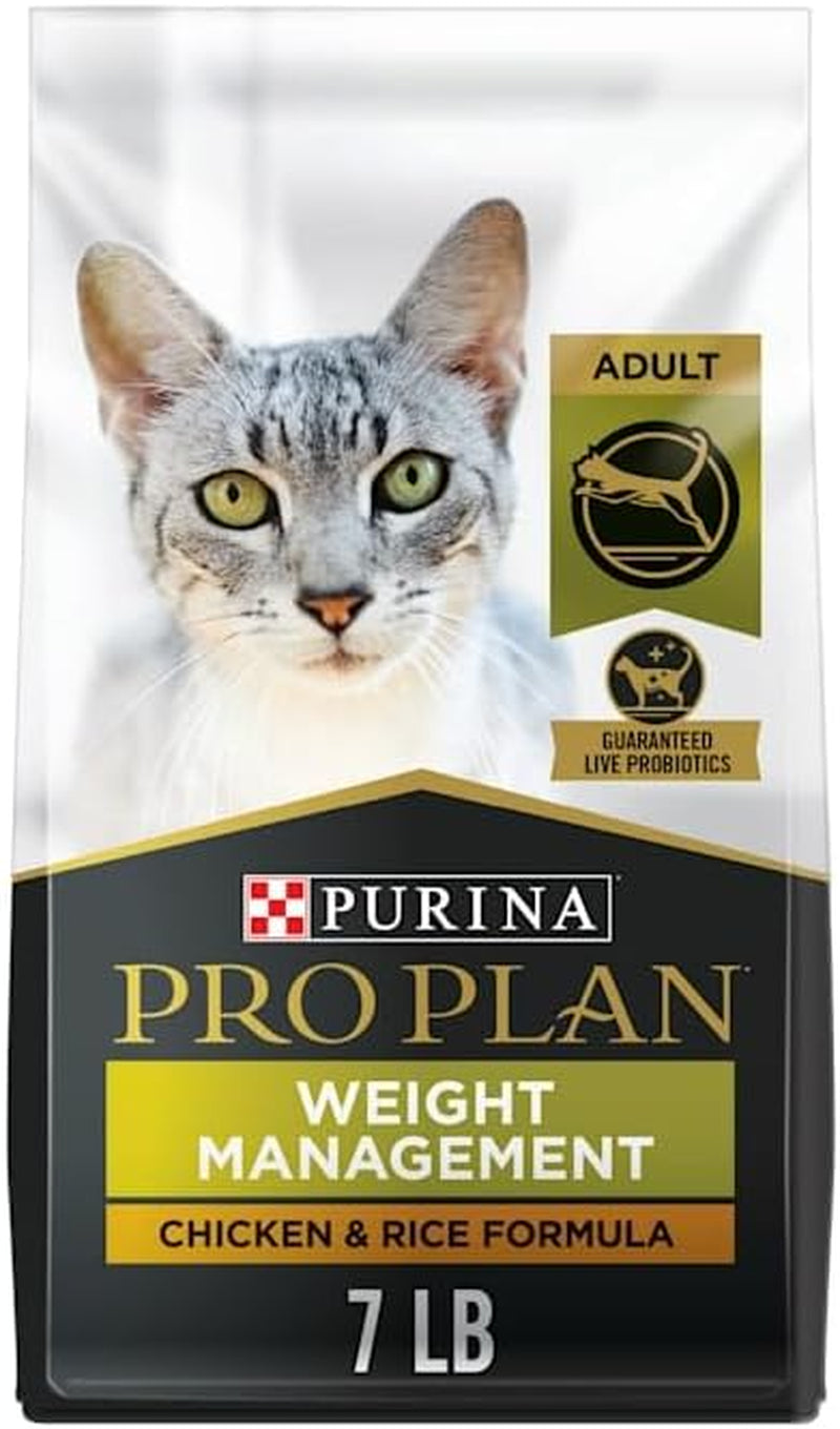 Weight Control Dry Cat Food, Chicken and Rice Formula - 7 Lb. Bag