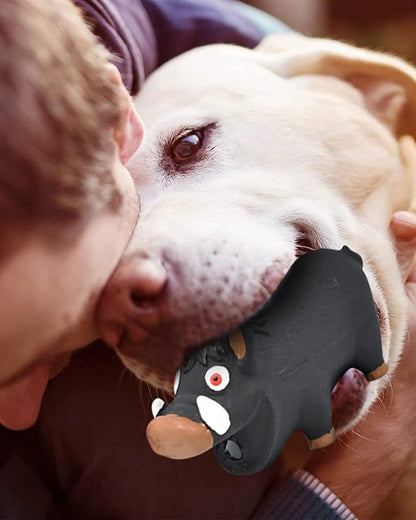 Squeaky Dog Toys for Aggressive Chewers, Dog Toys That Oinks, 2 Pack Latex Pig Dog Toys, Squeaky Chew Toys for Small Medium Large Dogs Small Breed Large Breed Dogs