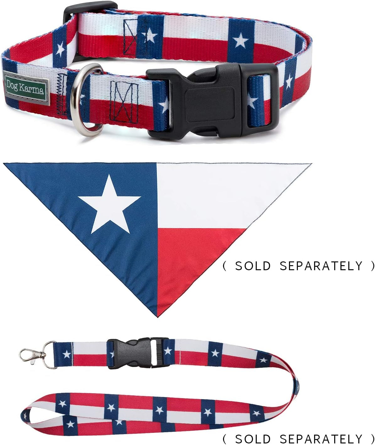 Texas Flag Dog Collar (Large)