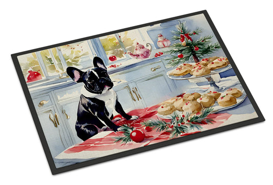 French Bulldog Christmas Cookies Doormat