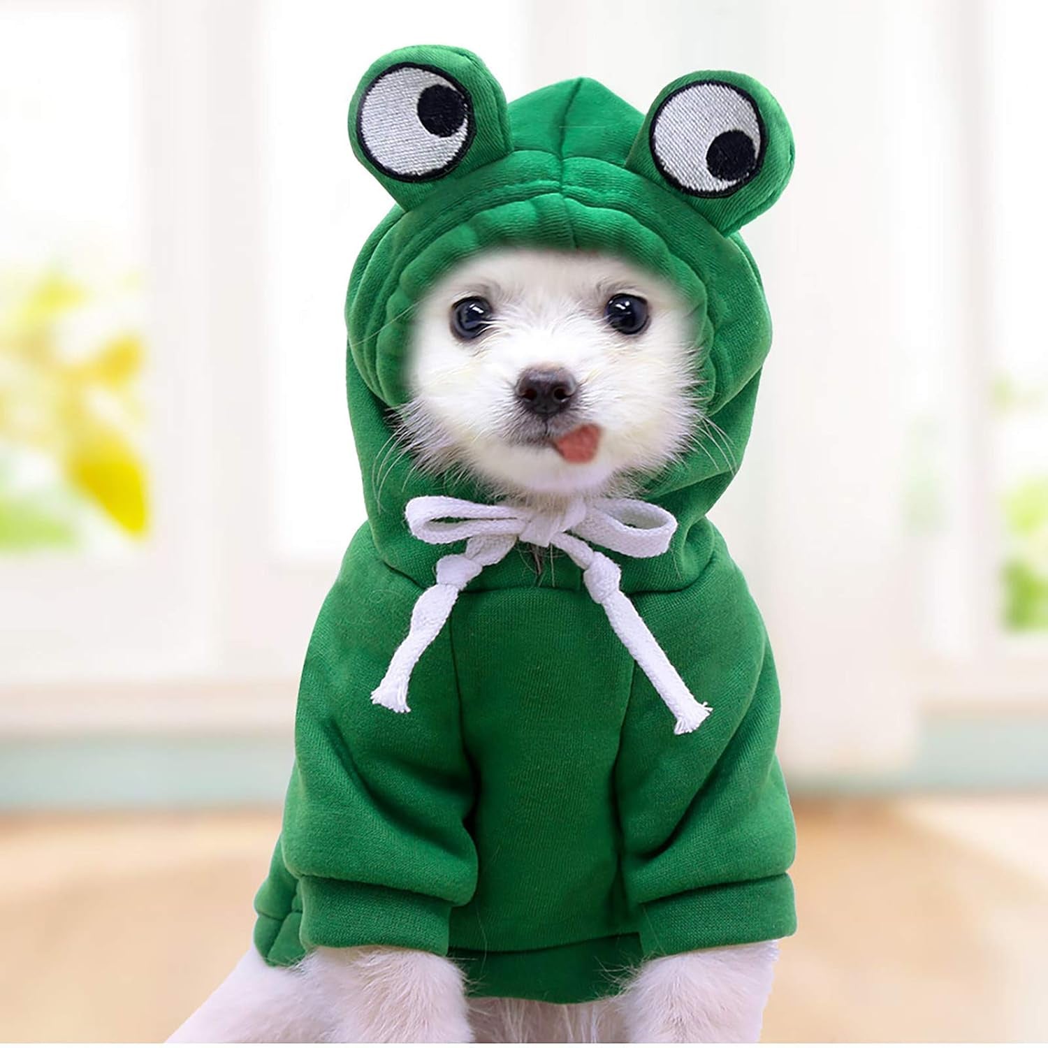 Dog Costumes,Hoodies Casual Pets Dog Clothes Warm Coat Jacket Clothing for Dogs Cosplay Pineapple Frog (Green,Xxl)