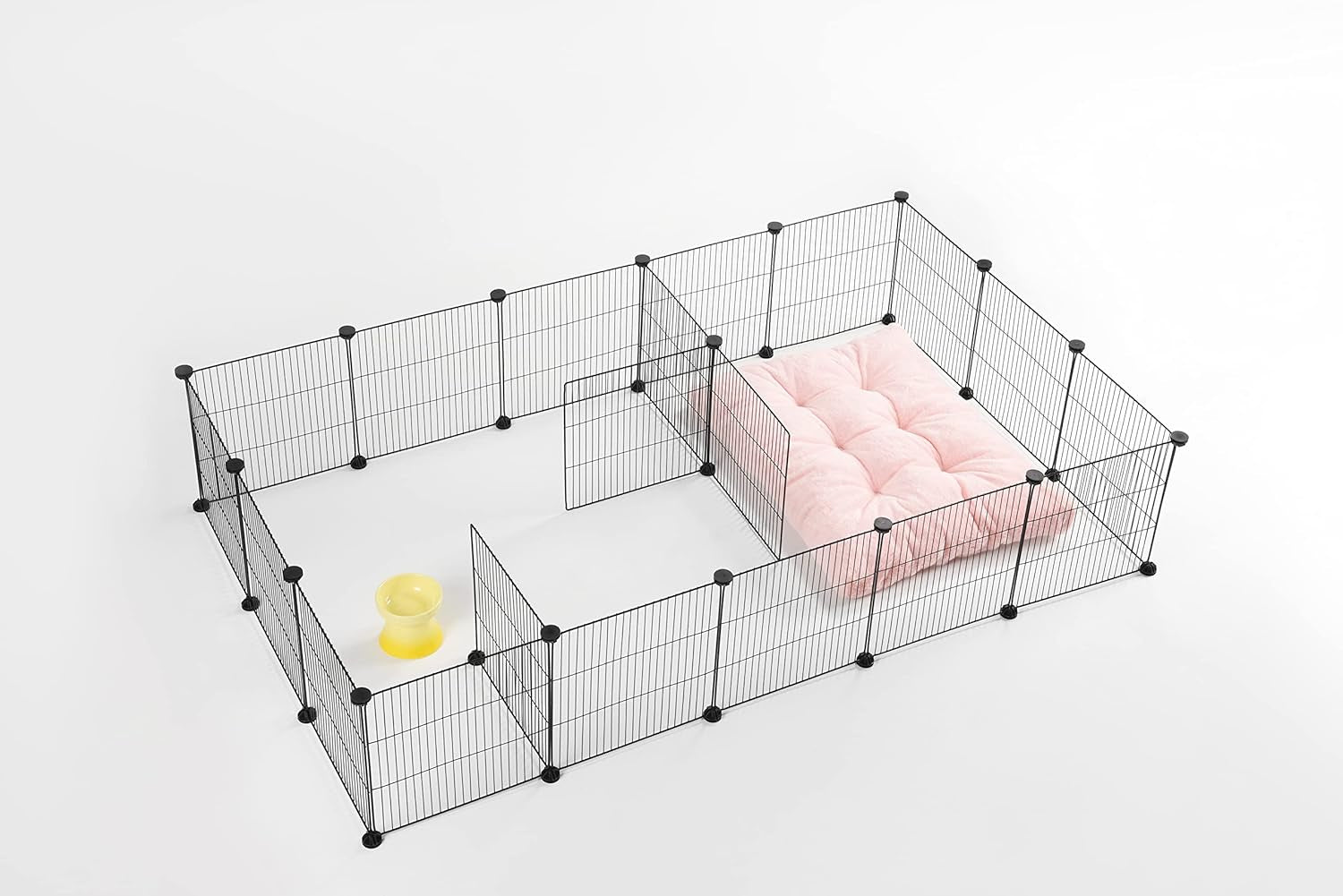 Guinea Pig Cages Small Animal Playpen, Small Animal Cage for Indoor Outdoor Use, Portable Metal Wire Yard Fence for Guinea Pigs, Bunny, Turtle, Hamster, 12 Panels(13.8X13.8)