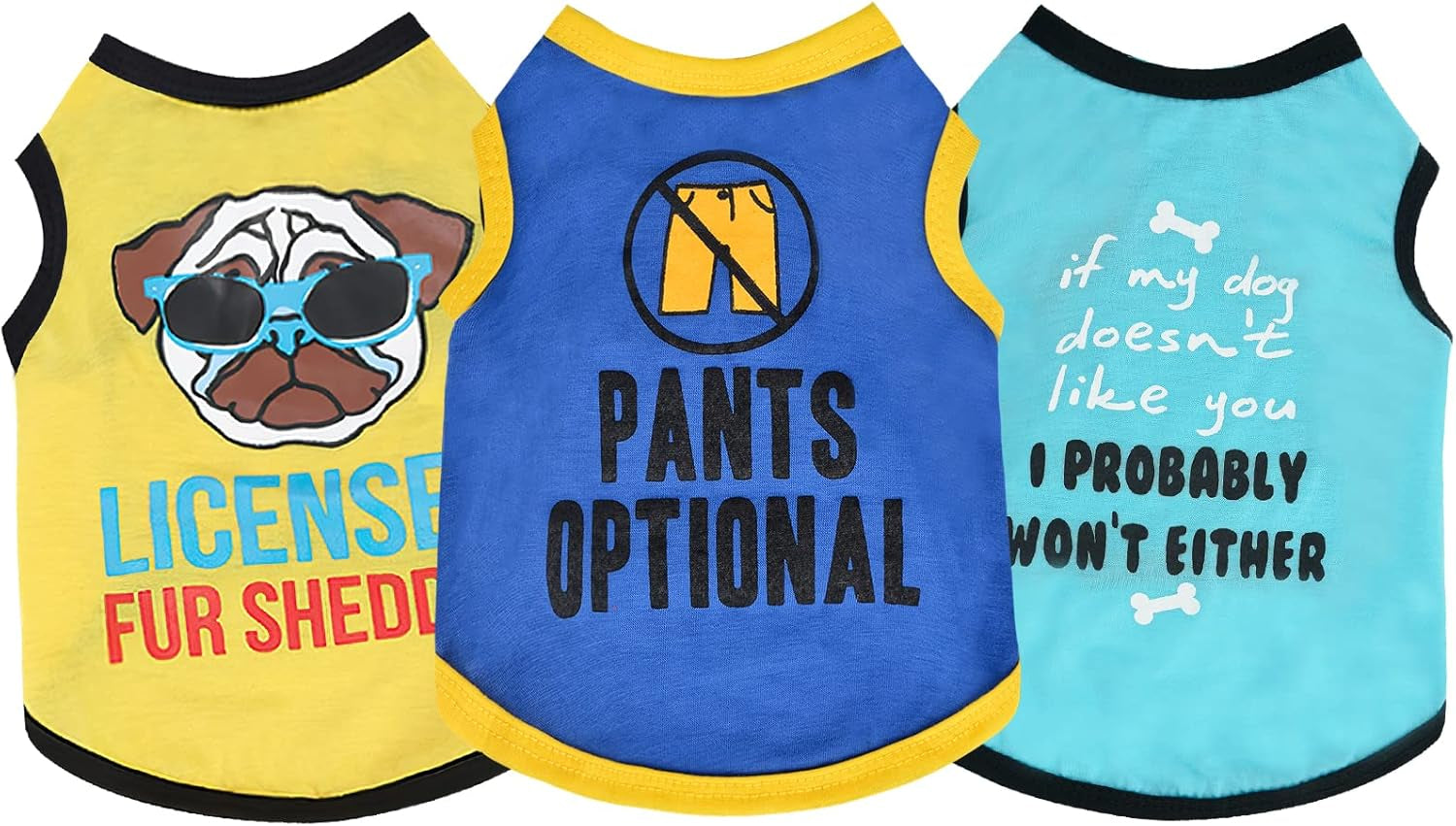 Extra Small Puppy Clothes Dog Clothes for Small Dogs Boy Girl Chihuahua Teacup Yorkie Clothes Puppy Outfits Dog Tshirt for Small Dogs Boy Tiny Dog Shirts Dog Apparel & Accessories (XS)