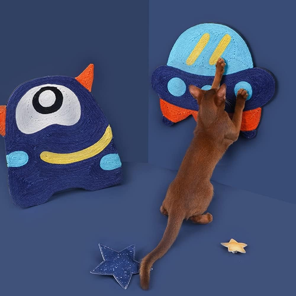 Cat Scratching Mat 15.7X15.7 Inch. Nature Jute Cat Scratcher Pad,Premium Design for Cats to Grind Claws, Relaxing and Release Nature Instinct.Protect Furniture Sofa Carpet