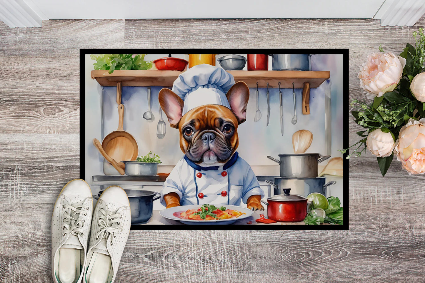 French Bulldog the Chef Doormat