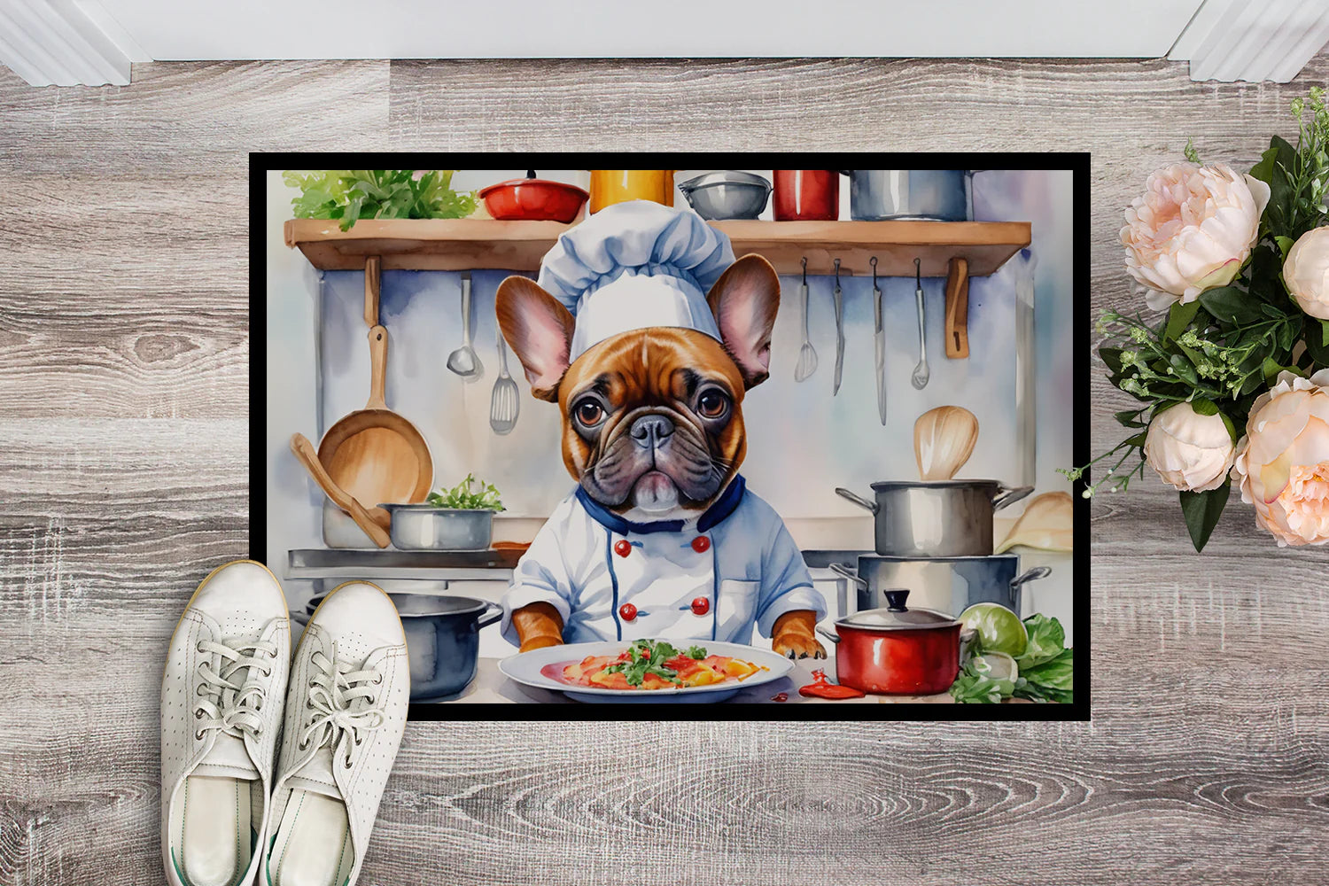 French Bulldog the Chef Doormat