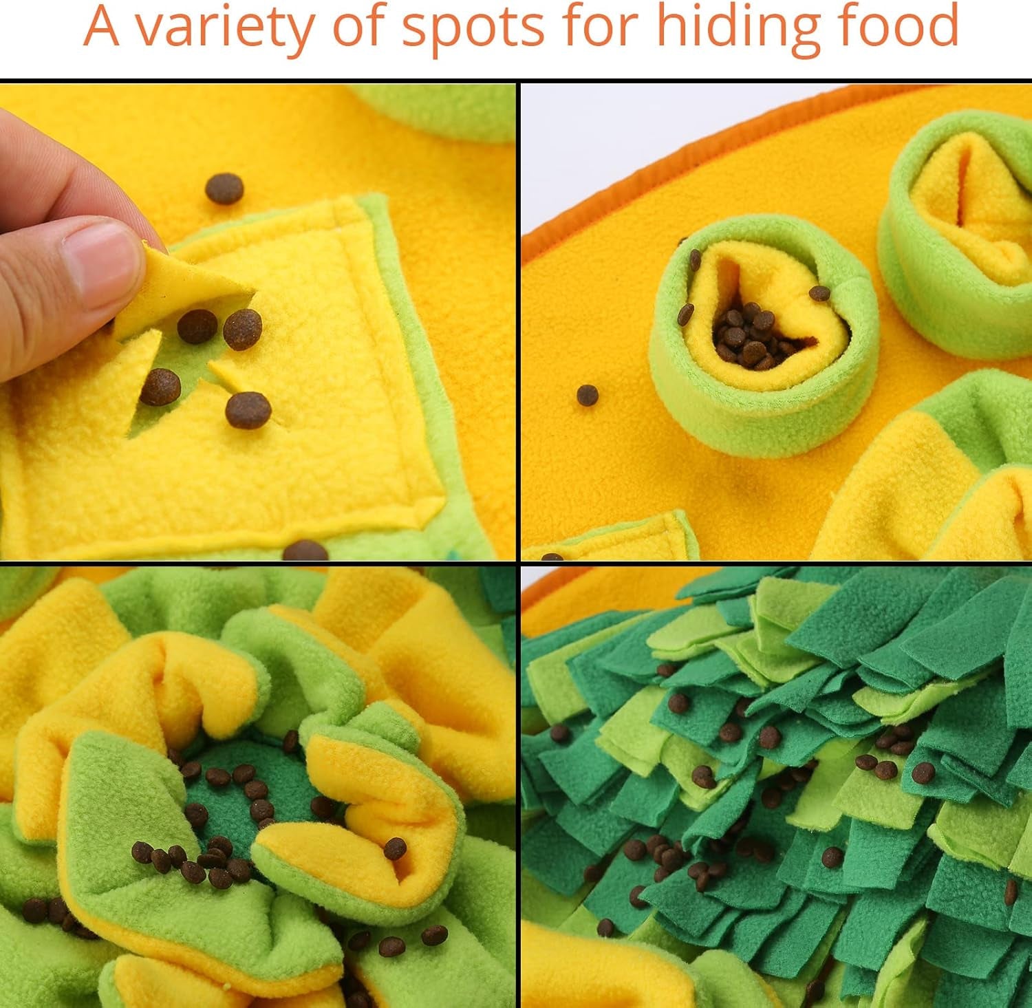 Pet Snuffle Mat for Dogs Sniffing Mat Pad for Medium Dogs,Puppy,Large Dogs,27.5X16.1Inch…